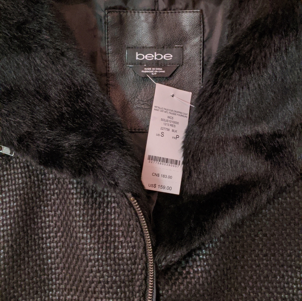 Bebe cropped Moto jacket - Picture 2 of 3